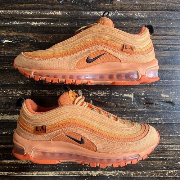 Nike Air Max 97 LA City Special Sneaker 'Orange' DH0144-800 Men's Size 8 - Picture 2 of 7